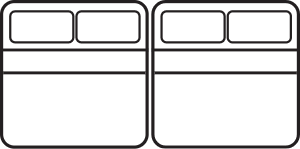 2 beds